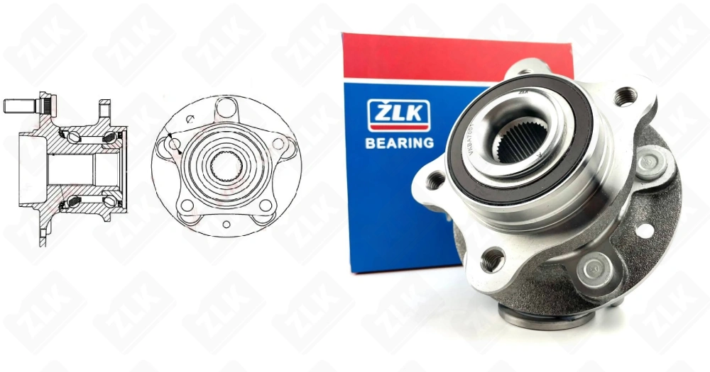 Подшипниковый ступичный узел VKBA7001 радиально-упорный шариковый 24-136-89 мм