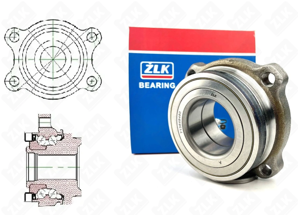 Подшипниковый ступичный узел 713649460 радиально-упорный шариковый 51-100-50,3 мм